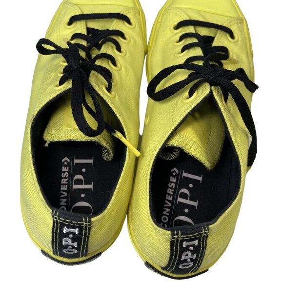 Converse OPI Sneaker Pump up the Volume Yellow Neon 165660C Low Top Men 7 Wmn 9 - Picture 7 of 9